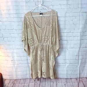 COVER Me Womans Tan Top /CoverUp Netted OverSized XL‎ /Canada